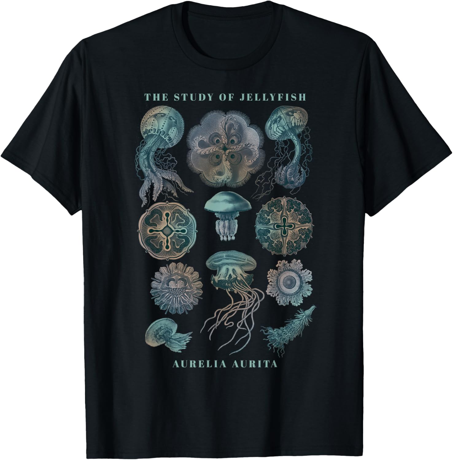 Earth Day The Study of Jellyfish T-Shirt - T-Shirt | Black