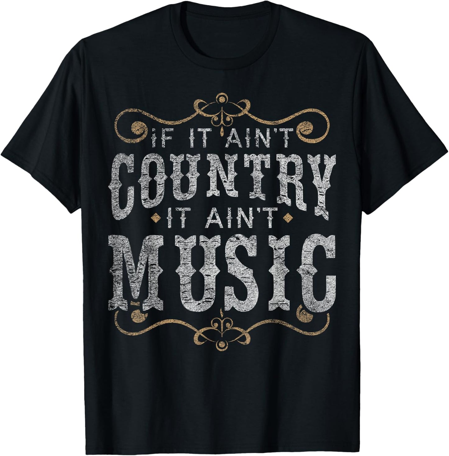 Country Music Fan Country Musician Country Music Lover T-Shirt - T-Shirt | Black
