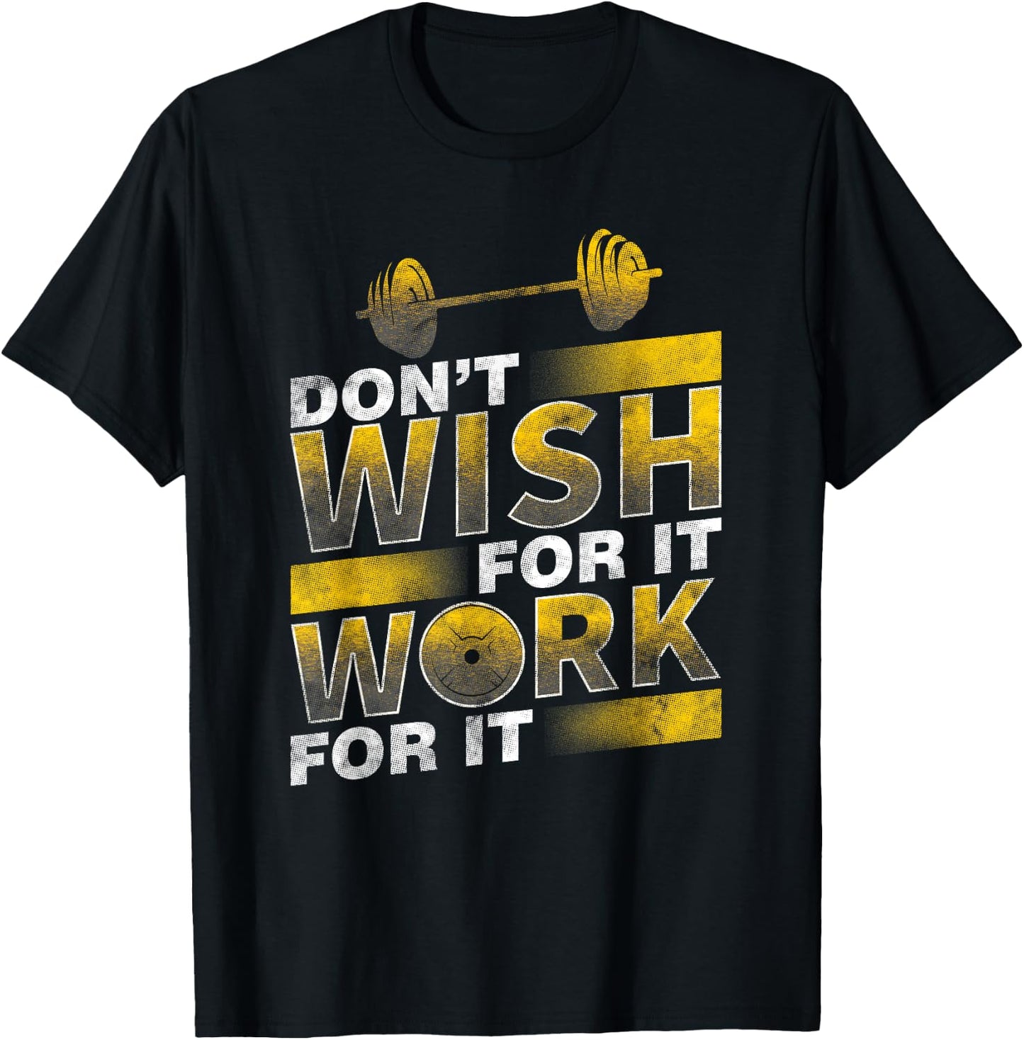 Gym Workout Fitness Art Weight Lifting Pumping Iron Gift T-Shirt - T-Shirt | Black