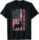 USA Flag Best Buckin' Pap Ever Deer Hunting Father's Day T-Shirt - T-Shirt | Black