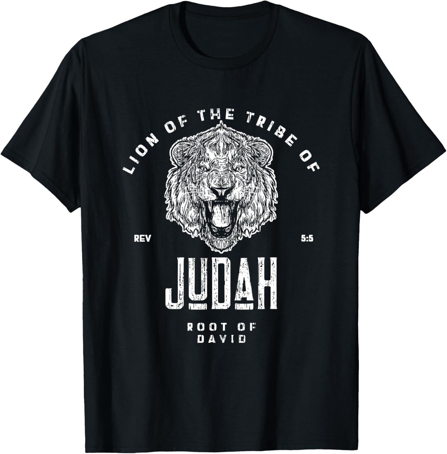 Lion of the Tribe of Judah - 3 T-Shirt - T-Shirt | Black