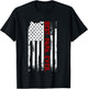 Best Papa Ever American USA flag Father’s Day Gift Papa T-Shirt - T-Shirt | Black