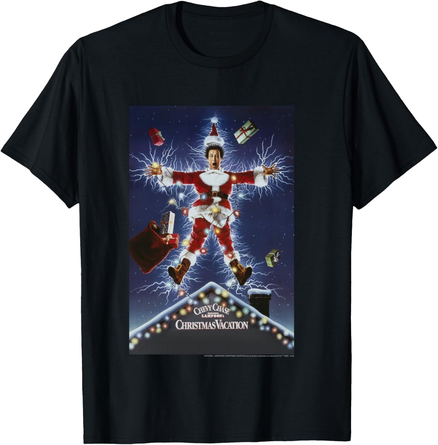National Lampoon's Christmas Vacation Classic Movie Poster T-Shirt - T-Shirt | Black