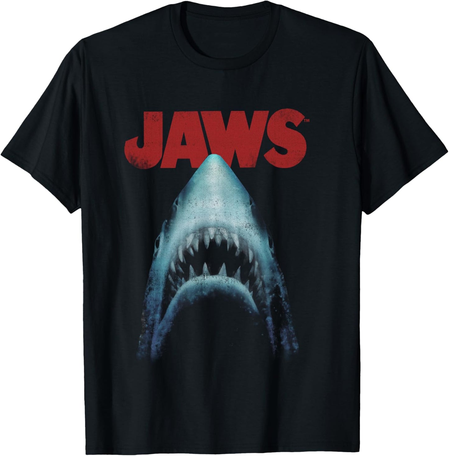 Jaws Classic Movie Poster Close-Up T-Shirt - T-Shirt | Black