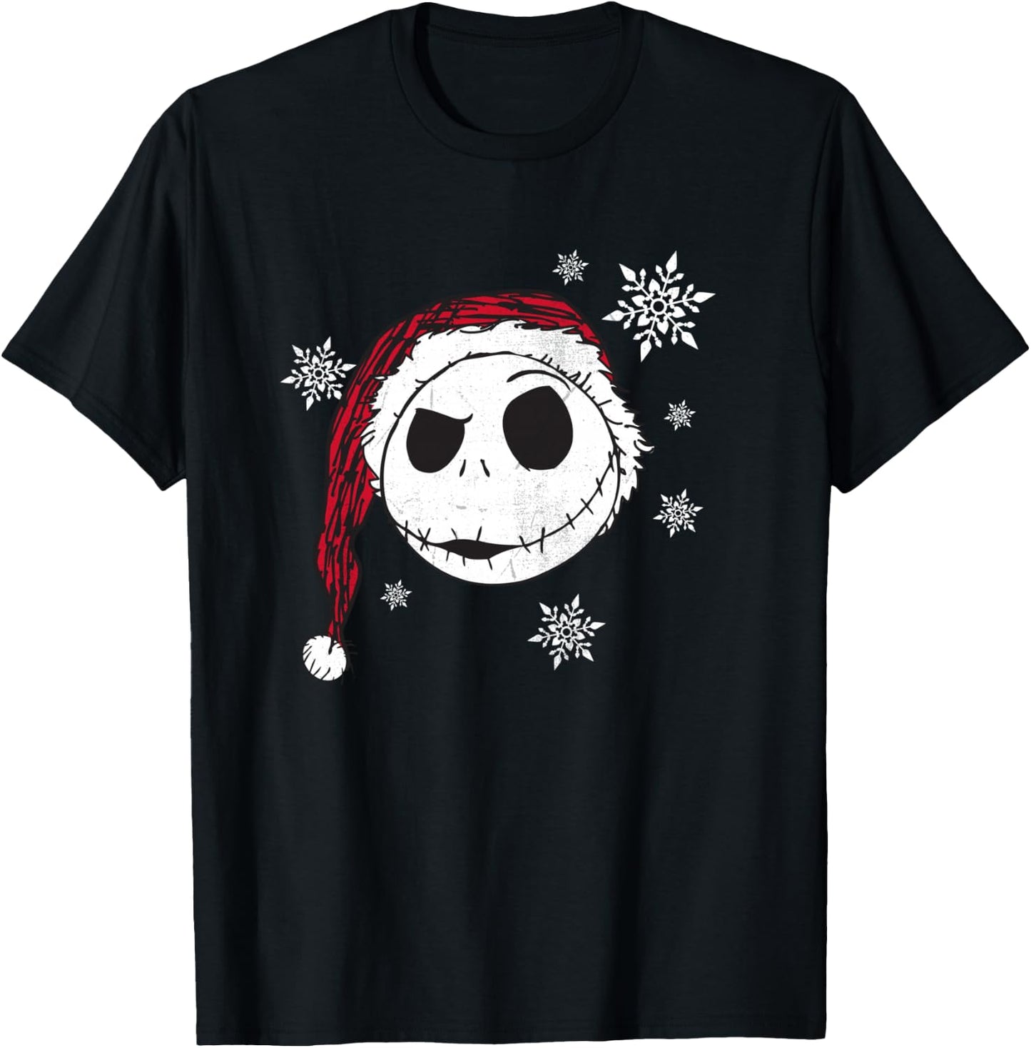 Disney - Nightmare Before Christmas Snowflake Holiday T-Shirt - T-Shirt | Black