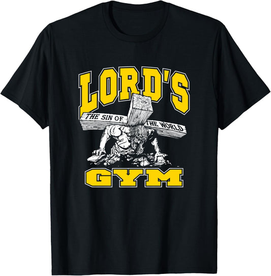 Lords Gym - Lord's The Sin of World Jesus T-Shirt - T-Shirt | Black