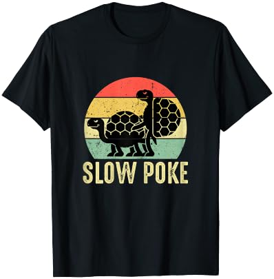 Vintage Slow Poke Turtle Lovers T-Shirt - T-Shirt | Black