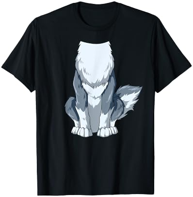 Easy Wolf Costume Wolf Body Headless Wolf Costume T-Shirt - T-Shirt | Black