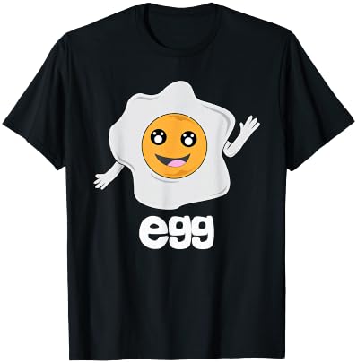Funny Bacon And EGG Duo Valentines Halloween Easy Costume T-Shirt - T-Shirt | Black