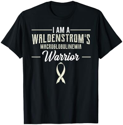 WM Awareness Warrior Apparel Waldenstrom's Macroglobulinemia Warrior -Adult Black Small T-Shirt - T-Shirt | Black