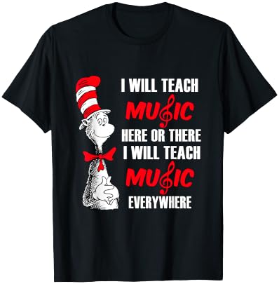 I will teach music everywhere T-Shirt - T-Shirt | Black