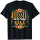 Blessed To Be Called Nana Cute Nana Mothers Day Gifts T-Shirt - T-Shirt | Black