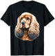 Cocker Spaniel Dog Portrait T-Shirt - T-Shirt | Black